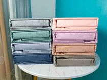 Heavyweight 60 Lenzing Tencel Jacquard Bed Sheet Four-piece Set Three-piece Set Pure Color Light Luxury Silk Smooth as Silk Double