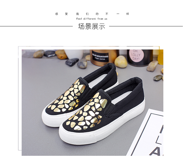2018 mới giày vải một chân nữ giày đế dày hoang dã Hàn Quốc Giày sinh viên phong cách Hồng Kông retro sang trọng giầy cao cổ nữ