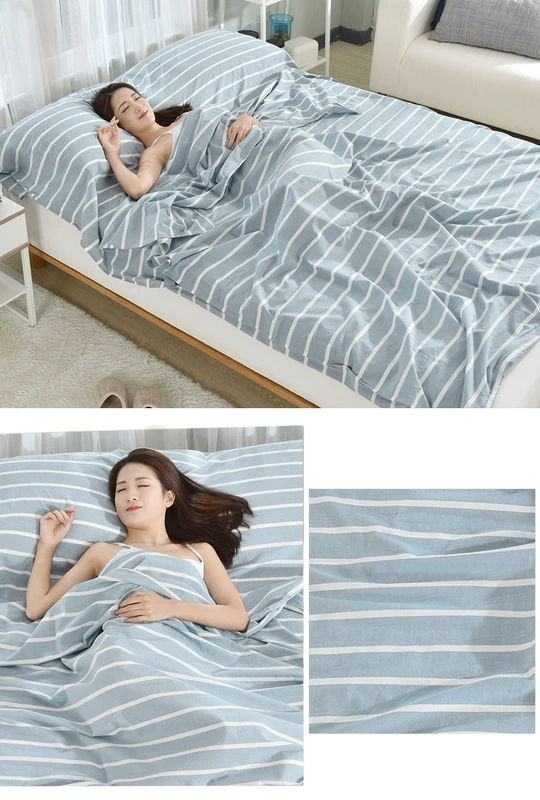 Khách sạn du lịch khách sạn giặt bông bẩn túi ngủ người lớn khách sạn đôi di động siêu nhẹ bông chống bẩn chăn quilt
