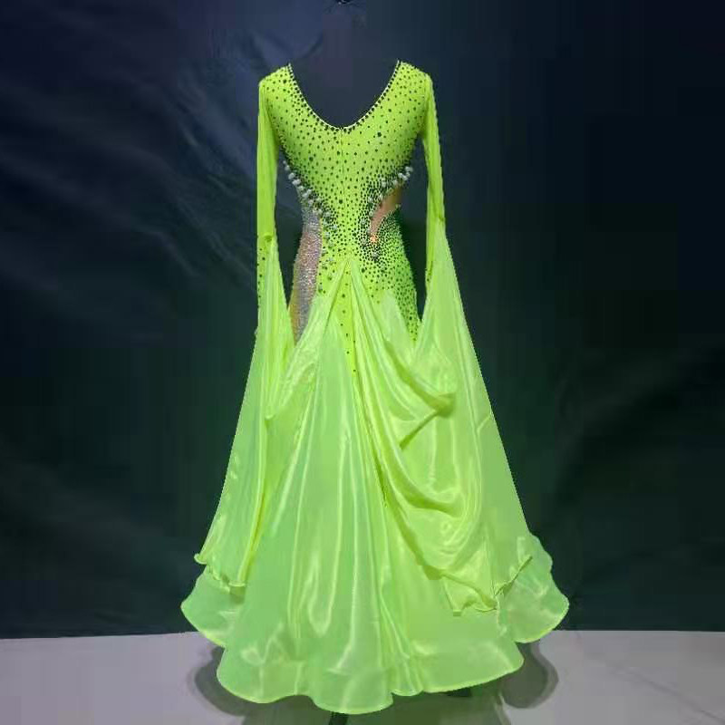 Tango Dance Competition Skirt National Mark Dance out of the Moden Dance Performance Waltz Social Dance Plus Drills