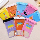 Большая защита мобильного телефона, мультяшная водонепроницаемая непромокаемая сумка из ПВХ для плавания, сенсорный экран