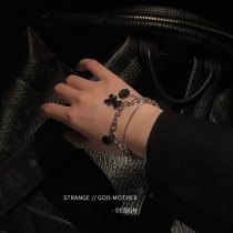 Titanium steel does not drop off color hand decorated with small bear smiling face crystal laminated wearing bracelet female Charins small crowdsourced design Superior Accessories