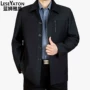 Mùa xuân và Mùa Thu Trung Niên Áo Khoác Nam 50-Năm Dad Gói Loose Coat Kinh Doanh Áo Khoác Giản Dị Cộng Với Phân Bón Áo Khoác quần áo thể thao nam