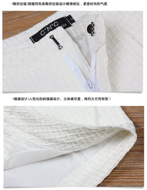 Mùa thu 2018 mới quần cạp cao cạp cao Quần short Một chiếc quần short nữ giản dị là phiên bản Hàn Quốc của quần hot size lớn