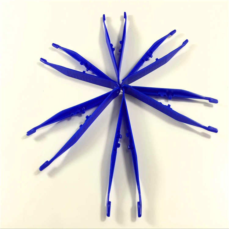 Premium Disposable Plastic Tweezer Clips Antistatic Plastic Tweezers First Aid Kit Accessories
