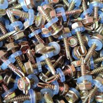 Hexagon drill tail self-tapping screw flange self-drilling galvanized color steel tile nail sleeve head dovetail drill tail wire screw
