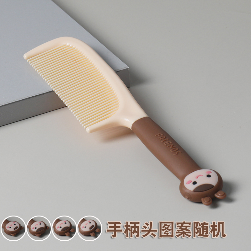 images 5:Cute high-folor comb Ms. special long-haired girl with anti-static plastic straight hair comb