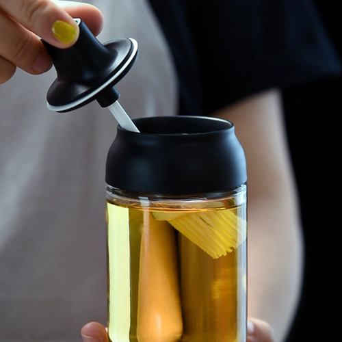 Бытовая кухонная комбинированная ложка с крышкой, встроенная бутылка для приправ, коробка для приправ, стеклянная банка для соли, сахара, горшок для масла, набор для хранения