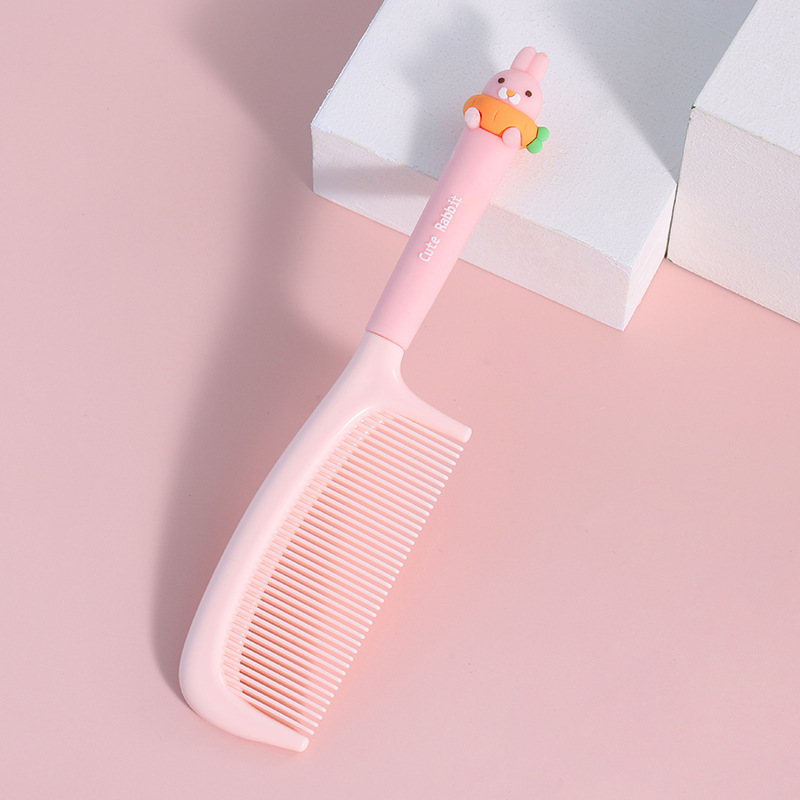 images 10:Cute high-folor comb Ms. special long-haired girl with anti-static plastic straight hair comb