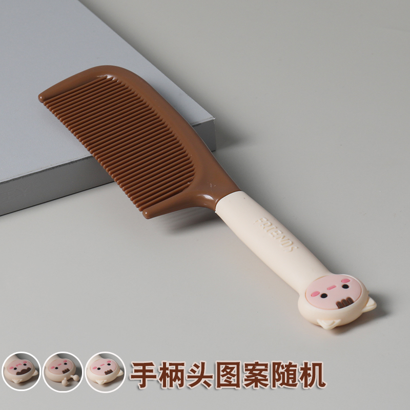 images 4:Cute high-folor comb Ms. special long-haired girl with anti-static plastic straight hair comb