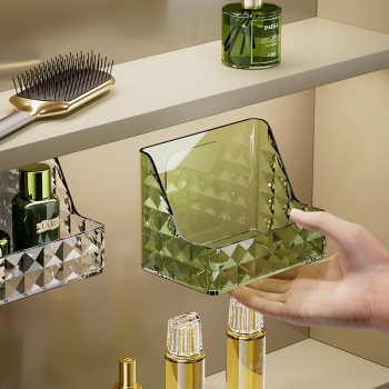 Light luxury mirror cabinet storage box wall-mounted bathroom
