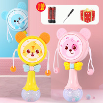 Baby rattle bite glue toy female molars 0-1 years old can bite 5 baby shake Bell hand grab 3-6-12 months