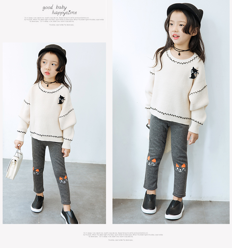 Quần legging bé gái Nam Cực thu đông 2018 mới cộng với nhung dày ấm áp cho bé mùa đông quần trẻ em nữ quần nỉ bé trai