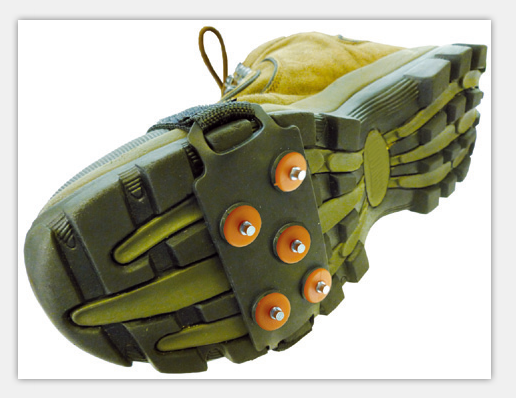 Foreign trade original single mountain climbing crampons Rock climbing ice climbing Mud snow ice non-slip shoe cover outdoor equipment five-tooth crampons