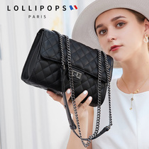 Small bag 2022 new leather female bag shoulder slope bag fashion and small fragrance diangle chain armpit bag