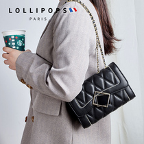 French leather bag 2021 trend fashion small fragrance chain Little gold ball bag with a bag