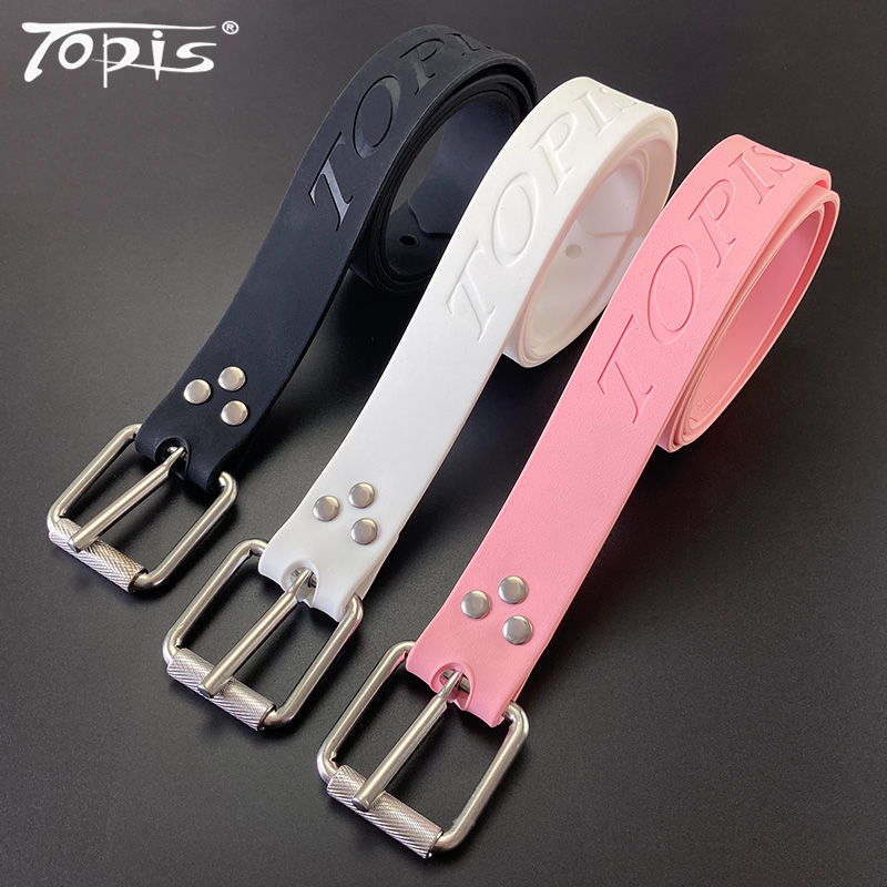 Topis professional diving freestyle counterweight belt elastic rubber belt stainless steel quick release buckle counterweight belt equipment