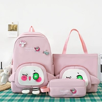 Розовый комплект из трех предметов с медвежьим стандартом BBD3311#