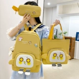 Ранец, сумка через плечо, мультяшный рюкзак, в корейском стиле, для средней школы