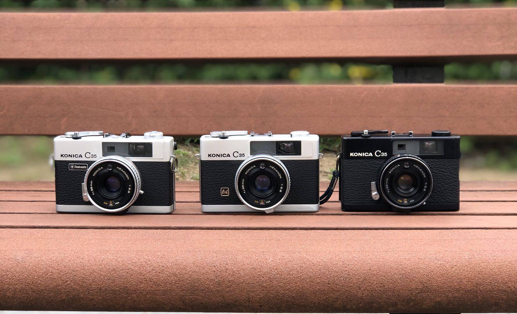 Konica KONICA C35 series Flash Matic EL FD small rangefinder film camera