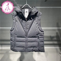 DESCENTE Desante vest womens 2022 winter womens warm goose down hooded down vest D2432GDV20