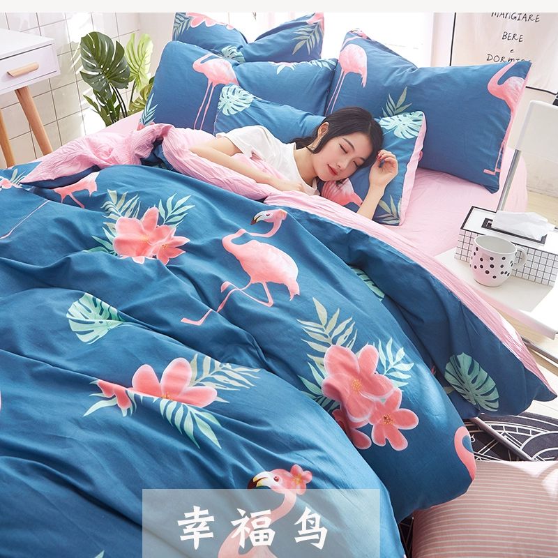 Bông quilt cover mảnh duy nhất 100% cotton quilt cover đơn 1.5 m1.8 m giường đôi 200x230 ký túc xá sinh viên chăn mền giá rẻ