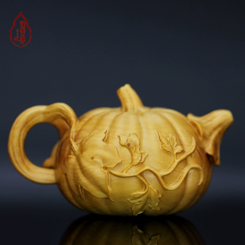 Заварочный чайник из сандалового дерева, резное украшение в руку из грецкого ореха из натурального дерева