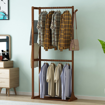 Hapley simple coat rack bedroom floor-to-ceiling hanger cabinet clothes bag home simple modern double pole