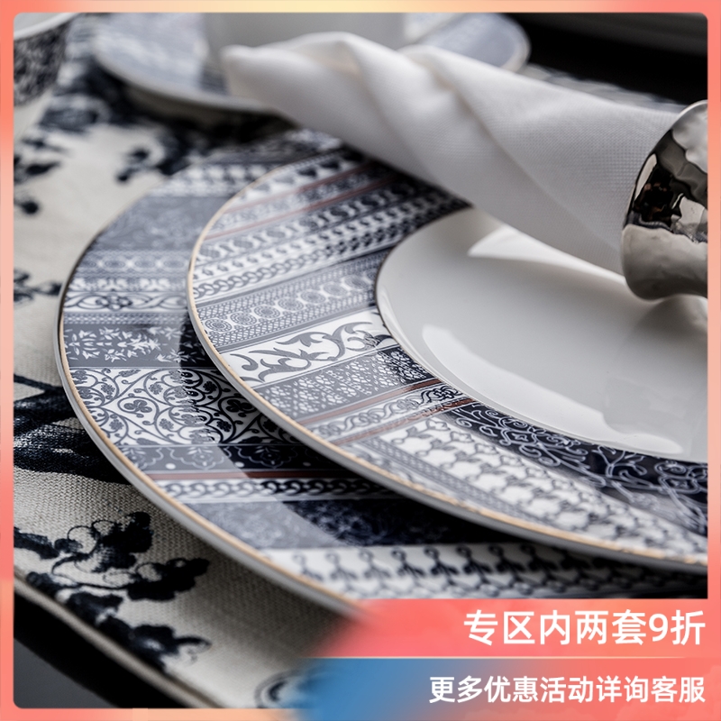 Ronda about ipads porcelain ceramic tableware light key-2 luxury home modern housewarming gift set dishes element combination notes restoring ancient ways