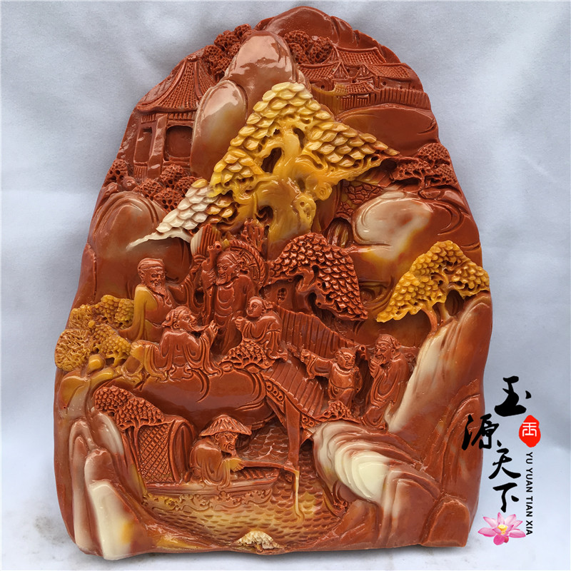 8月セール【龍と月】印鑑・寿山石彫刻｜芙蓉石｜書道｜蒋仁作款｜文房