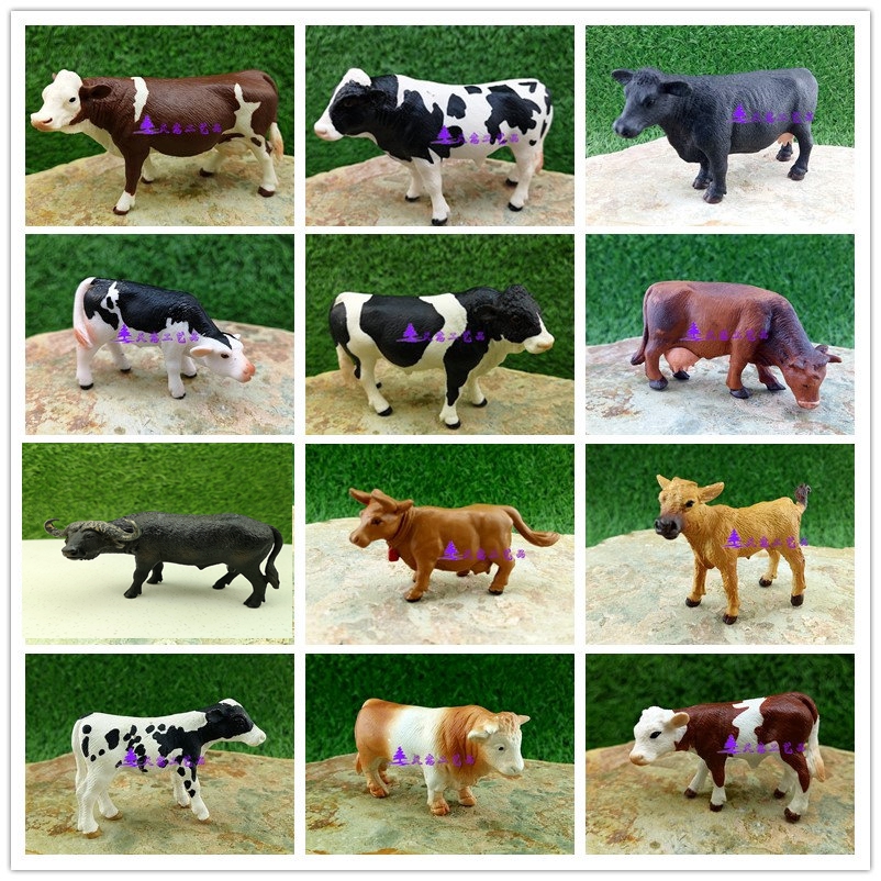 Water suction stone fake mountain view small accessories fish tank potted potted children cognitive inner sand plate simulation animal dairy cow