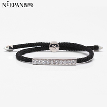 Nirvana 925 sterling silver bracelet girl couple red rope ins niche design simple atmosphere birthday gift