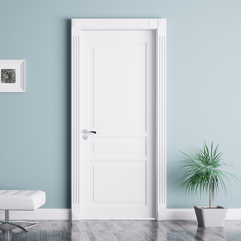 Solid wood wooden door entry door Home Makeup Room Door Toilet Door Room Room Bedroom Door Gate Room Door White