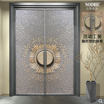 Cast aluminum villa door-door entry door entrance door chamber door household door four door bronze