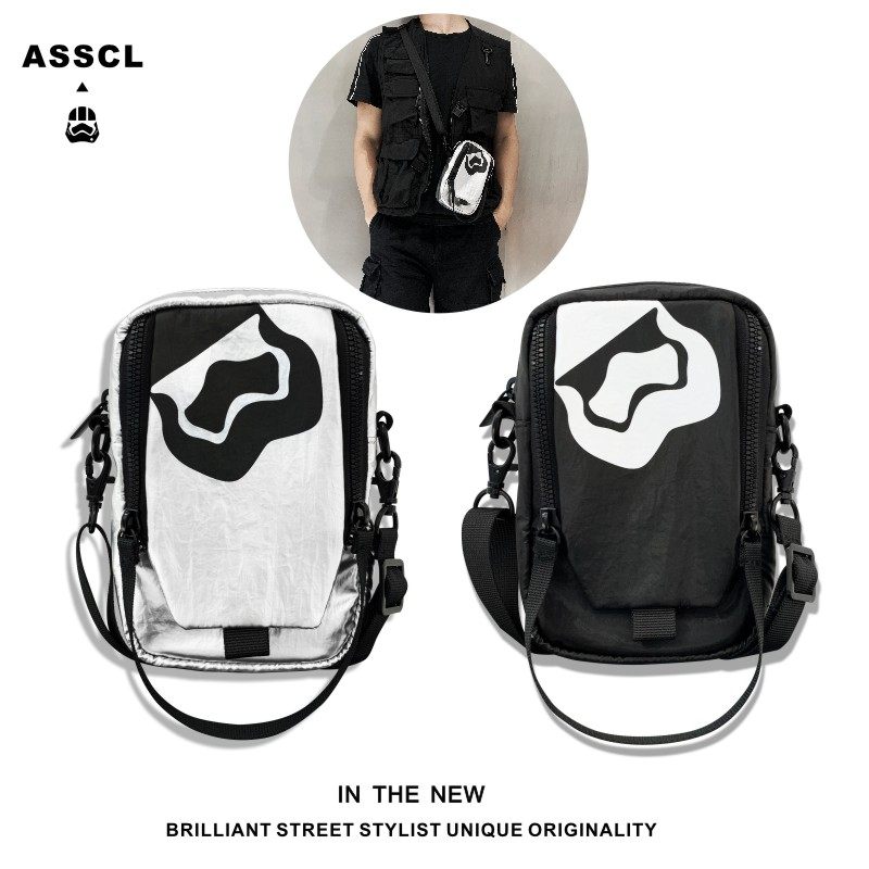 Tide brand bag men's one-shoulder Messenger nylon casual street ins boys print sports light national tide small bag women