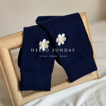 Simple Fashion One socks shop four seasons couple combed cotton cotton middle tube personality tide ins little flower lady