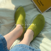 3 pairs of elastic socks women spring and summer new invisible shallow boat Socks thin silicone non-slip solid color pure cotton short