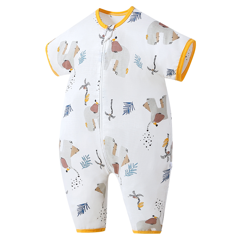 童颜婴儿睡袋春秋纱布分腿睡袋宝宝夏季睡衣中大儿童防踢被薄款