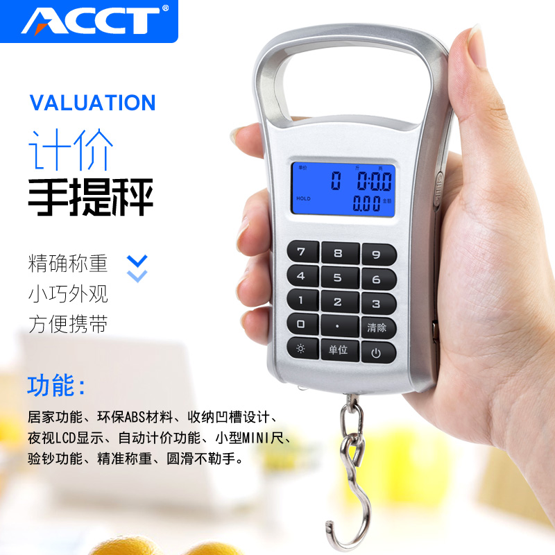 Eco Handheld Electronic Pricing Scale Home Scale Portable High Precision Handheld Weighing Mini Express Weighing Scale