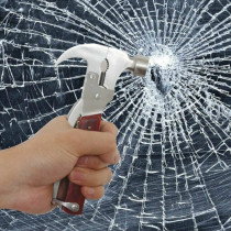 Multifunctional safety hammer for cars stainless steel life-saving safety hammer pure steel escape window breaker metal life-saving hammer