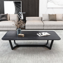 Small family living room tea table Net red tea table Nordic light luxury Rock board marble coffee table modern simple
