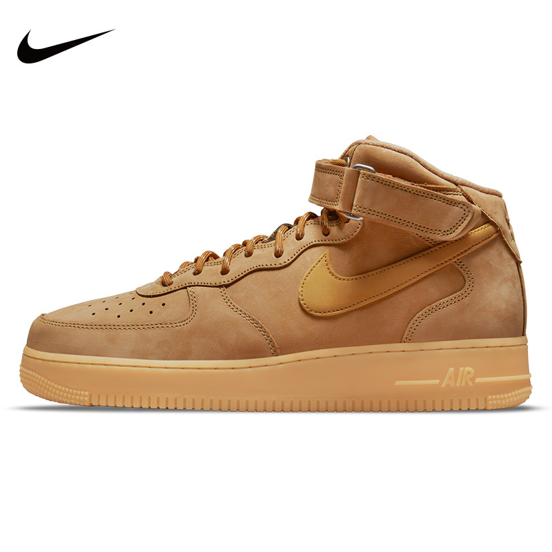 Nike Men's Shoes Air Force1 Mid Air Force One Af1 Wheat Casual Low-Top Sneakers Dj9158 Nike Men's Shoes Air Force1 Mid Air Force One Af1 Wheat Casual Low-Top Sneakers Dj9158
