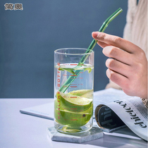 Heat-resistant glass with scale can microwave oven heat milk cup baby drinking cup thick metering breakfast cup