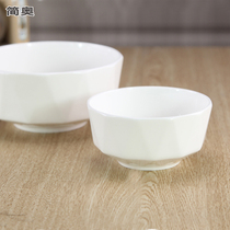 Rice Bowl Noodle Bowl household bone porcelain tableware ceramic bowl large Bowl European multilateral bowl New shaped Creative Bowl