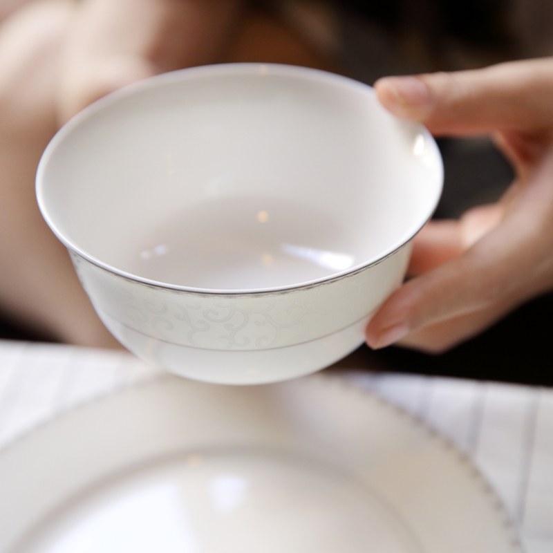 Ipads bowls bowl microwave ceramic bowl bowl of tangshan Jane the ossein porcelain tableware small bowl