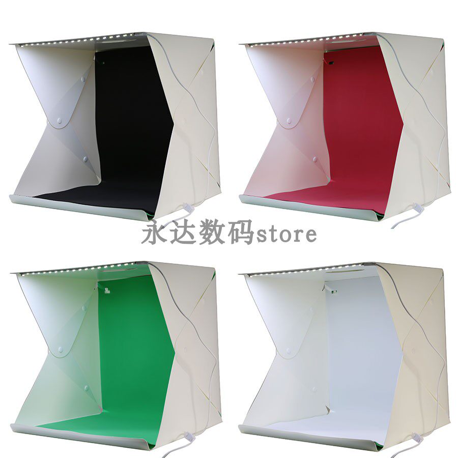 30 * 30 * 30CM shooting box LED small photo shed light suit Taobao shooting photo light box soft light box