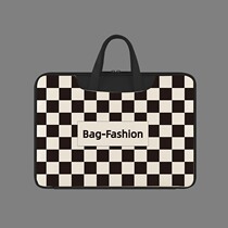 Japanese chessboard Ghost laptop bag hand fashion 15 6 inches Xiaomi Women apply Apple Dell g3