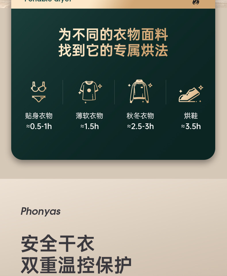 Сушилка для одежды 便捷式小型烘干机家用宿舍烘衣服干衣神器旅行内衣内裤衣物风干机