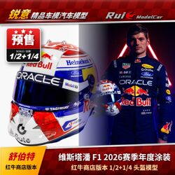 Pre-1:2/4 Scale Verstappen Red Bull Store Edition 2026 Annual Edition Helmet Model Collection