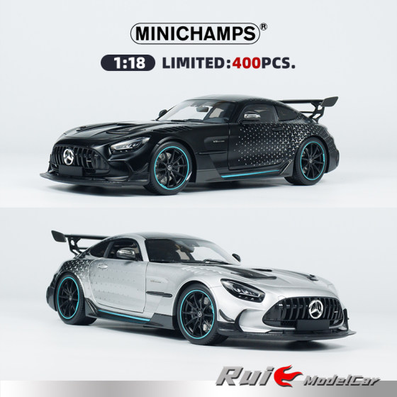 Spot 1 18 Mini Cut Mercedes AMG GT Black Series 2021 Limited Car Model Collection